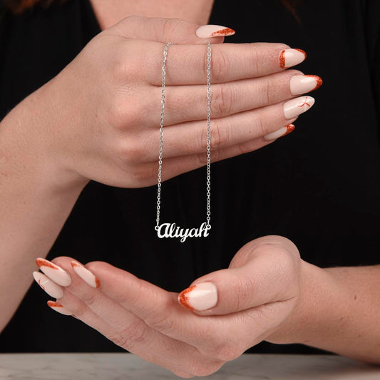 Custom Name Necklace with Message Card