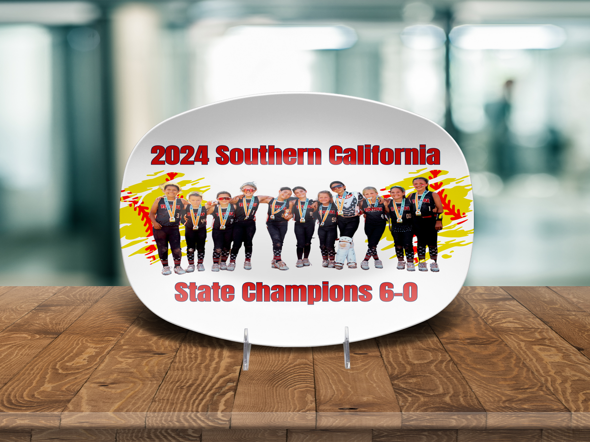 2024 State Champs Platter, White