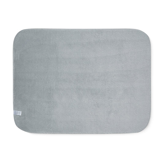 NAVY 60x80 Palm, Ventura Girls Fastpitch 50th Anniversary Sherpa Blanket — Soft Two-Tone Baseball Design