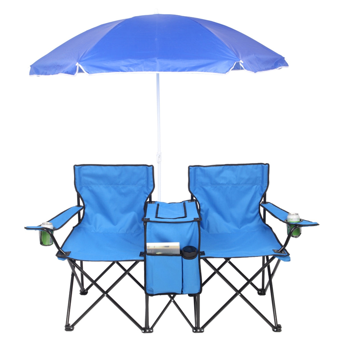 Field or Beach Double Chair With Umbrella