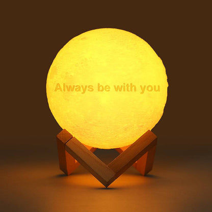 Custom 3D Printed Photo Lunar Moon Lamp - Perfect Gift