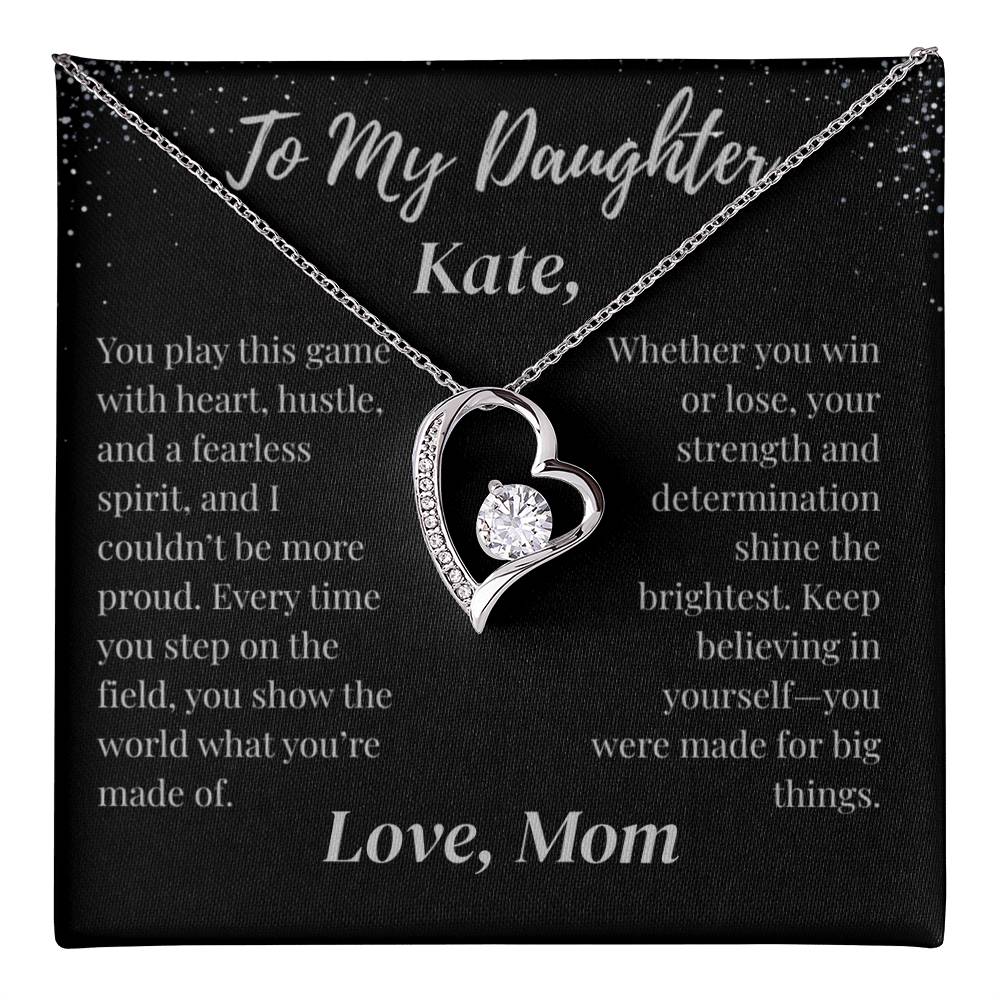 To My Daughter Necklace Customized To & From