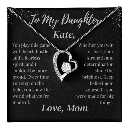 To My Daughter Necklace Customized To & From
