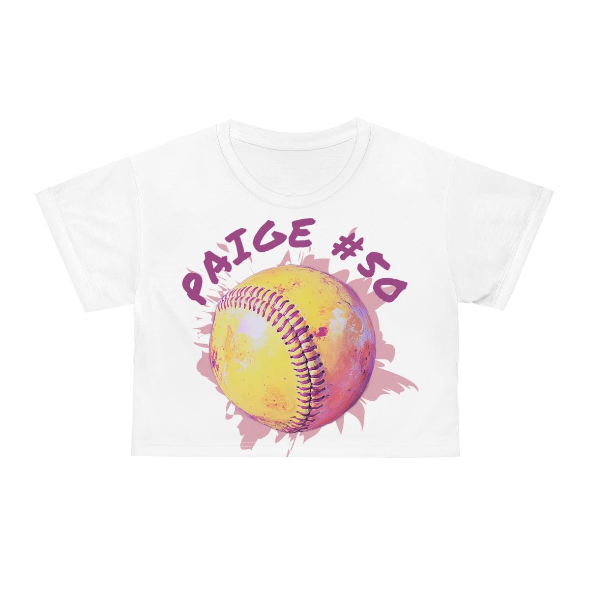 Custom Bright Pastel Crop Tee
