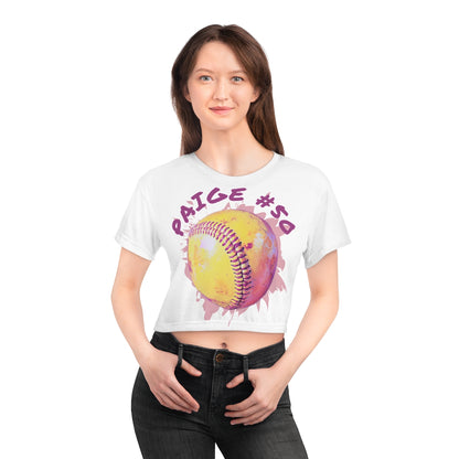Custom Bright Pastel Crop Tee
