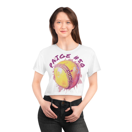 Custom Bright Pastel Crop Tee