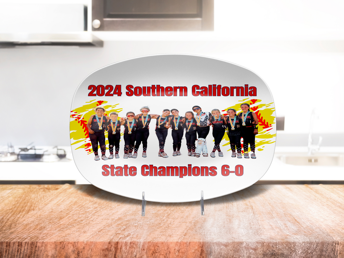 2024 State Champs Platter, White