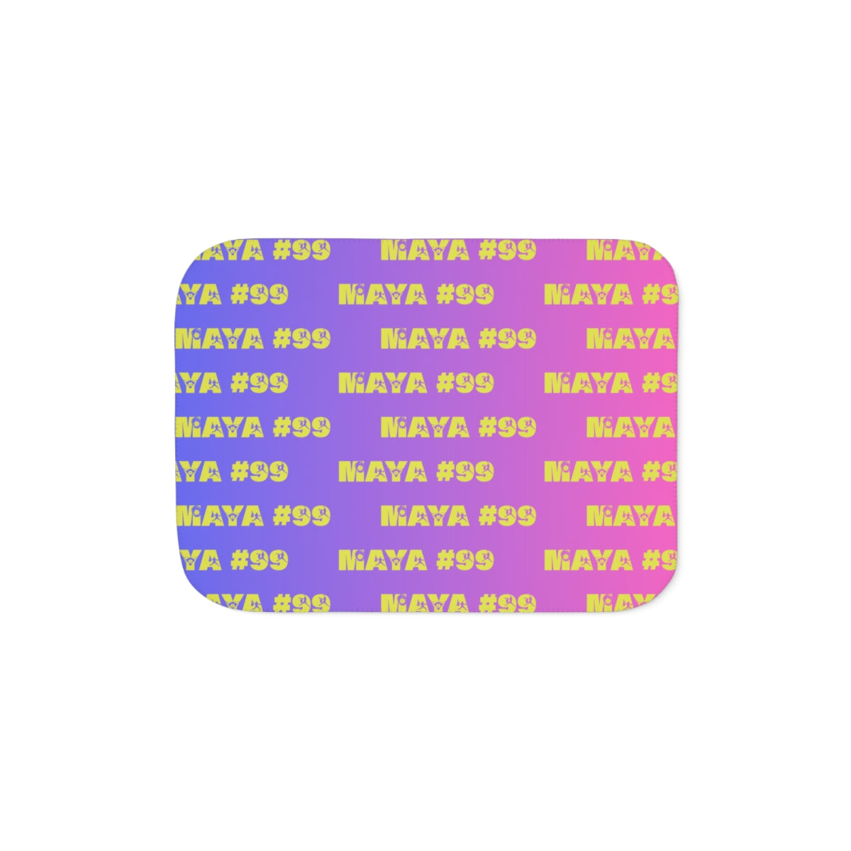 Personalized Name + Number  Sherpa Blanket